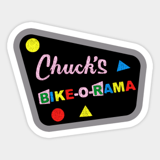 Chuck's Bike-O-Rama, Vintage Sticker